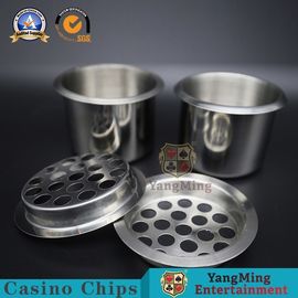 ซื้อ อุปกรณ์เสริมเกมคาสิโน 70g Texas Hold 'Em Table สแตนเลสหล่นในหน้าจอเขี่ยสำหรับผู้ถือเครื่องดื่ม Table Poker การผลิตออนไลน์