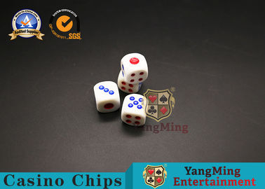 ซื้อ อุปกรณ์เกมคาสิโนดั้งเดิม Plastic Dice 15mm Dimater 100 ชิ้น การผลิตออนไลน์