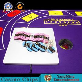 ซื้อ 2850 * 1650 * 800 มิลลิเมตรคาสิโน RFID ระบบหนังบนโต๊ะบัตรรู้สึกผ้าปูโต๊ะสำหรับห้องดีลักซ์บาคาร่าโป๊กเกอร์ การผลิตออนไลน์
