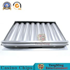 ซื้อ อุตสาหกรรมเหล็ก 8 แถวโลหะคาสิโนชิปถาดชั้นเดียวชิปโป๊กเกอร์ลอยเงินสดใส การผลิตออนไลน์