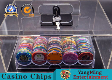 ซื้อ Texas Hold 'Em Casino Chips กล่องเฉพาะกรณีแสดงชิปโป๊กเกอร์ การผลิตออนไลน์