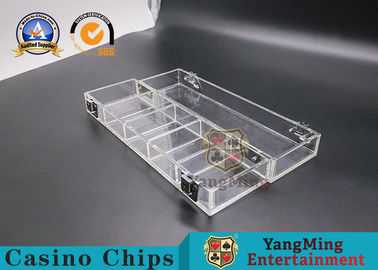 ซื้อ Gambling Poker Chips Box ต่อต้าน - ของปลอมชิป Double Lock Chip Carrier การผลิตออนไลน์