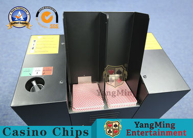 ซื้อ Automatic สีดำเมทัลคาสิโนเล่นไพ่ Shredder Poker Cards เครื่องทิ้งใบอนุญาต การผลิตออนไลน์