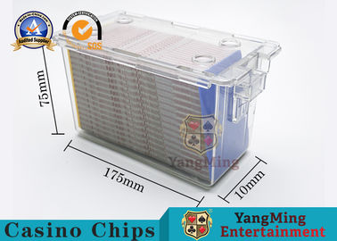 ซื้อ การรักษาความปลอดภัย 8 สำรับ Poker Disc Holder Holder / Acrylic Cards Carrier สำหรับเกมบาคาร่า การผลิตออนไลน์