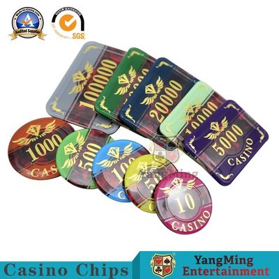 ซื้อ 760 ชิ้น American ABS Clay Chip Set Iron Core Chip Coin Texas Hold 'Em Game Special Anti-Counterfeit Chip Factory Spot การผลิตออนไลน์