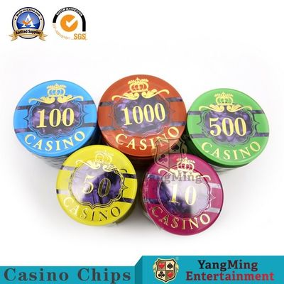 ซื้อ 760 ชิ้น American ABS Clay Plastic Chip Set Texas Hold 'Em Game Special Iron Core Anti-Counterfeit Chip Currency การผลิตออนไลน์