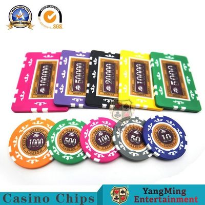 ซื้อ 760 ชิ้นของ American ABS Core Clay Chip Set Eight Crown สติกเกอร์ป้องกันการปลอมแปลงชิป Texas Hold 'Em Chip Currency การผลิตออนไลน์
