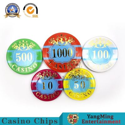 ซื้อ ต่อต้านการปลอมแปลง Texas Hold 'Em Hot Stamping Plastic Chip Set การผลิตออนไลน์