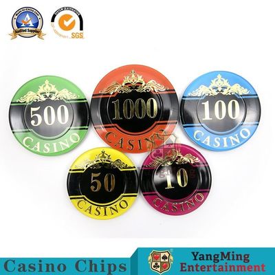 ซื้อ ชุดชิปอะคริลิคคริสตัลขนาด 50 มม. Texas Hold 'Em Hot Stamping Plastic Chips การผลิตออนไลน์
