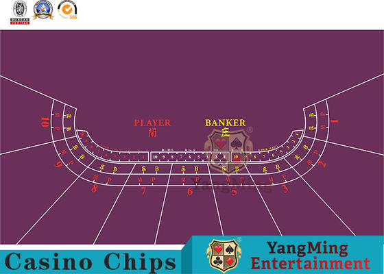ซื้อ 9-Person Baccarat และ Texas Hold'Em Standard การพิมพ์สีเกมโป๊กเกอร์กันน้ำผ้าปูโต๊ะการปรับแต่งของผู้ผลิต การผลิตออนไลน์