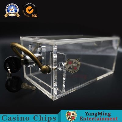 ซื้อ โต๊ะโป๊กเกอร์ 6 สำรับบาคาร่าอะคริลิคใสสูง 171 * 100 * 80 มม การผลิตออนไลน์