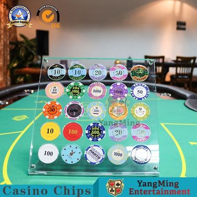 ซื้อ พลาสติกอุปกรณ์เกมคาสิโน 30 ชิ้นโป๊กเกอร์ยืนแสดงชิปต่อต้านการปลอมแปลง การผลิตออนไลน์