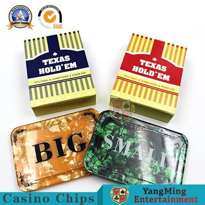 ซื้อ อุปกรณ์เกมคาสิโนที่กำหนดเอง Square Banker Acrylic Blind Cards การผลิตออนไลน์