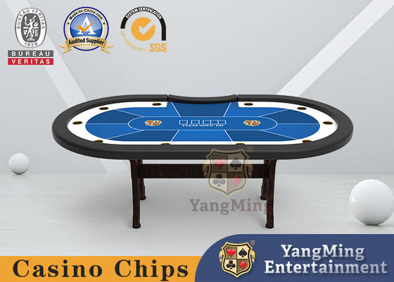 ซื้อ Texas Hold'Em Club โต๊ะหมากรุกโป๊กเกอร์ไม้ทึบ H รูปเท้า การผลิตออนไลน์