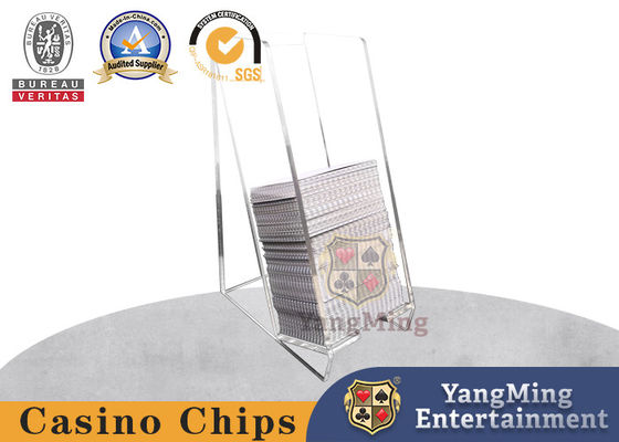ซื้อ คริสตัลใสหนาอะคริลิคโป๊กเกอร์ทิ้ง 8Sets Solitaire การผลิตออนไลน์