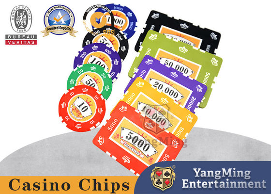 ซื้อ 46mm 760 Pieces Classic Texas Holdem Poker Chips ชุดเหรียญพลาสติก การผลิตออนไลน์