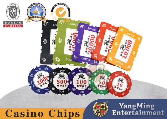 ซื้อ สติ๊กเกอร์ Ironcore คาสิโน Clay Poker Table Chip น้ำหนักเบา การผลิตออนไลน์
