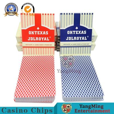 ซื้อ กันน้ำ 100% Frosted Texas Poker เล่นไพ่พลาสติกสองสี การผลิตออนไลน์