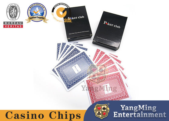 ซื้อ PVC พลาสติกขนาดใหญ่พิมพ์ 280gsm Black Box Poker Playing Card สำหรับเกม Texas Poker การผลิตออนไลน์