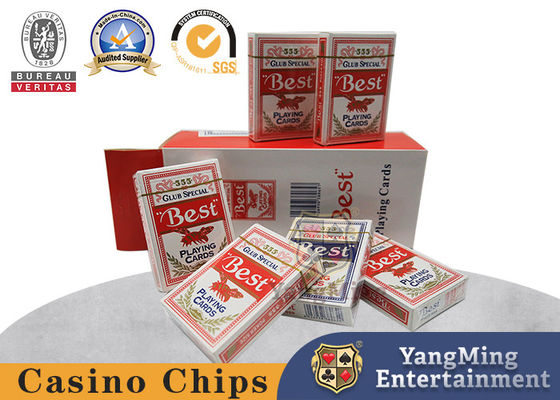 ซื้อ 280gsm Blue Core Paper Playing Cards Casino Poker Table Games Card Color Box บรรจุภัณฑ์ การผลิตออนไลน์