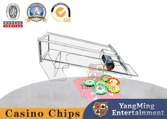 ซื้อ โปร่งใสหนา 8 ชุดของโป๊กเกอร์ Solitaire ตัวแทนจำหน่ายคริลิค Shuffler การผลิตออนไลน์