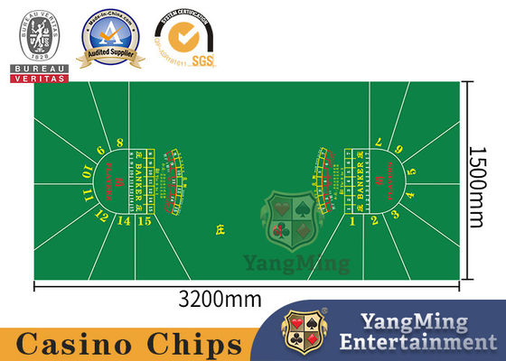 ซื้อ SGS 15 ผู้เล่น Baccarat Felt Poker Table Cover Tablecloth การผลิตออนไลน์