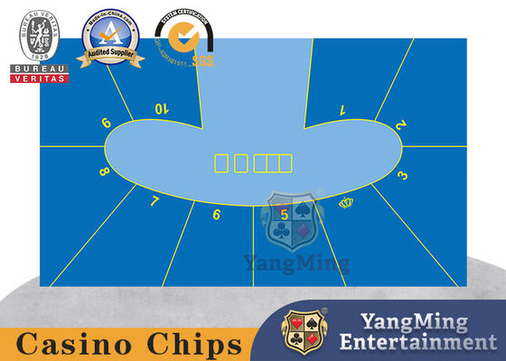 ซื้อ Pea Oval 10 คน Texas Holdem Waterproof Casino Table Cloth สำหรับเล่นไพ่ การผลิตออนไลน์