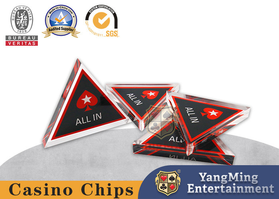 ซื้อ Acrylic Custom Triangle ALL In Poker Button ความหนา 8mm การผลิตออนไลน์