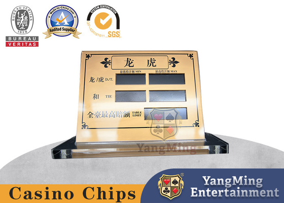 ซื้อ หน้าจอผ้าไหมอะคริลิค Baccarat Poker Table Betting Table Display Card การผลิตออนไลน์