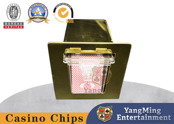 ซื้อ Professional Custom Titanium Gold Metal Baccarat Texas Hold'Em Table Table Top ผู้ถือบัตรเสีย การผลิตออนไลน์