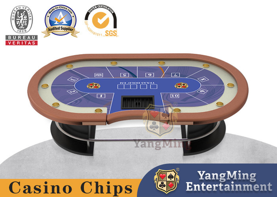 ซื้อ Texas Hold'Em Clubhouse โต๊ะโป๊กเกอร์คาสิโนแบบกำหนดเองสำหรับผู้เล่น 10 คน การผลิตออนไลน์