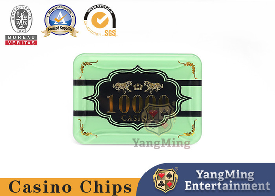 40mm Custom Poker Chip Set Casino Table Baccarat Dragon Tiger Acrylic Crystal Gold Plated