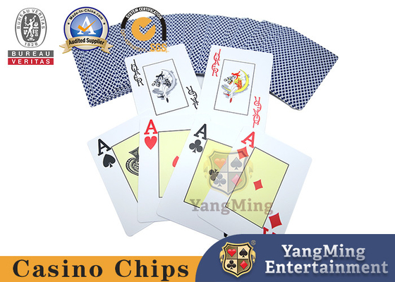 Dezhou Large 2.5 X 3.5 Inches Casino Cards Frosted Plastic