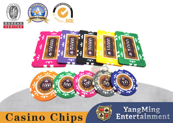 โต๊ะคาสิโนนานาชาติ Customized ABS Clay เท็กซัส Hold'Em ชิปชุดกับการออกแบบหนัง
