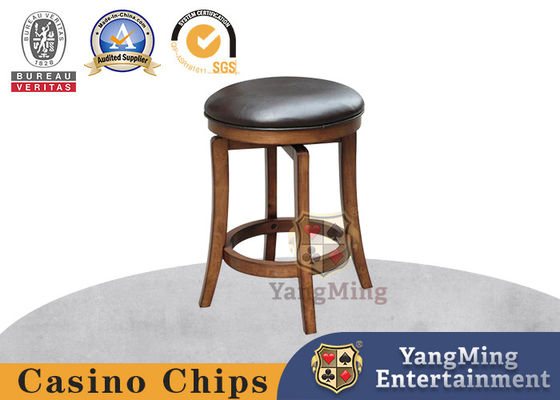 ผู้ผลิตนำเข้าเก้าอี้บาร์รับประทานอาหารหมุนได้ไม้เนื้อแข็ง Texas Hold'Em Poker Club Chair