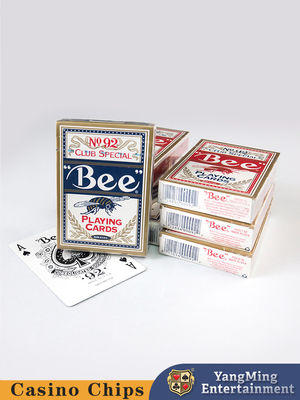 Gambling Club German 310g คาสิโนเล่นไพ่คาสิโนสีแดงหรือสีน้ำเงิน No.92 Bee เล่นไพ่