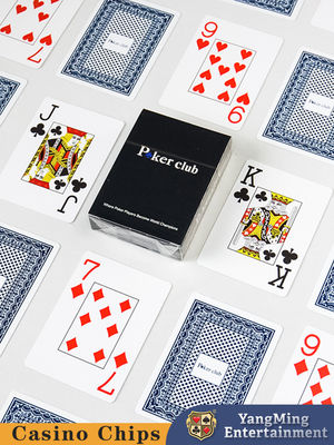 พลาสติก PVC การ์ดเล่นขนาดใหญ่ พิมพ์ 33 การ์ด กล่องดําสําหรับเกม Texas Hold'Em