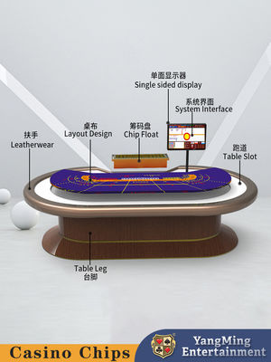 New Treadle Baccarat โป๊กเกอร์เกมจิปโต๊ะสําหรับคาสิโนสโมสร โป๊กเกอร์เกมโต๊ะ