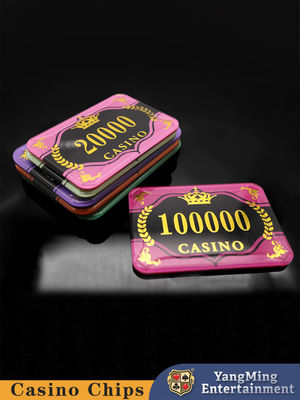 โรงงานบุคคลสภาพบุคคล โป๊กเกอร์ Violet Anti-Fake Chips คาสิโน โป๊กเกอร์ โต๊ะเกม โต๊ะชิป