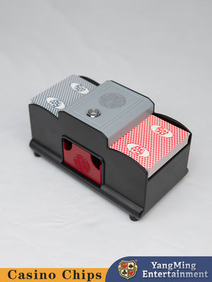 2 คู่ของแบตเตอรี่ที่ใช้งานได้สองเป้าหมาย Poker Shuffler คาสิโน Poker Table Game Shuffler