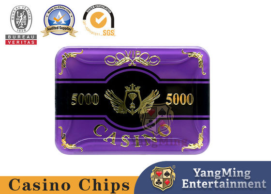 Baccarat Acrylic Chip Set ชิปเกมโต๊ะโป๊กเกอร์ชุบทองอุณหภูมิสูง