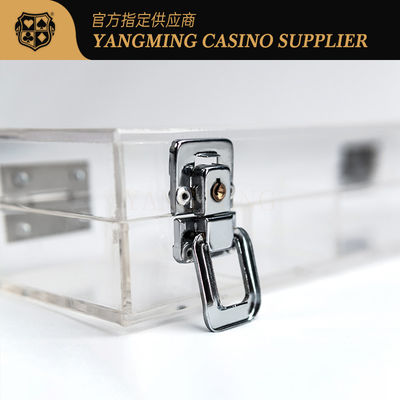 ขายปลีก อัคริลิคที่กําหนดเอง ช่องจิปล็อคคลีน Baccarat คาสิโน โป๊กเกอร์ เกมโต๊ะบนจิป