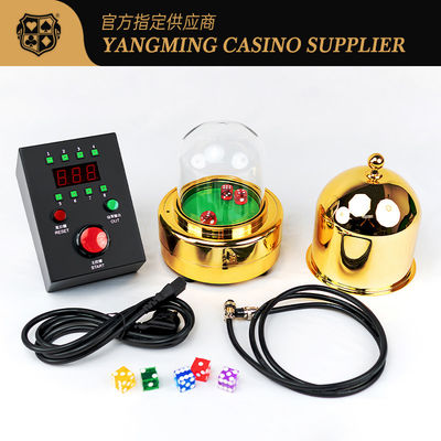 คุณภาพสูง Wholesale Gold Electric Smart Dice Cup Set Baccarat การพนัน ขนาดไพ่ เกมโต๊ะ เกมไพ่