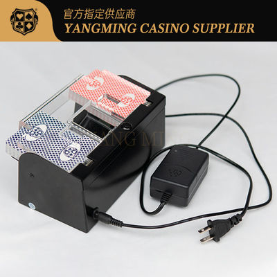 ปรับปรุง Anti-Jam Silent Design Metal 2 Deck Poker Shuffler สําหรับเกมบาคาร่า คาสิโน