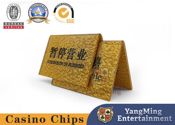 สะอาดต่อสิ่งแวดล้อม ผ่านสูง ทองจอ บัตรหมายเลข แอคริลิค Custom VIP คลับเฮาส์ จองจีนและภาษาอังกฤษป้ายหมายเลข