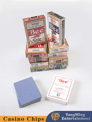 เยอรมนี นําเข้าฟลูเรสเซนซ์ ดําเนาแดง น้ําเงิน สีการพนัน การเล่นไพ่ 144Deck Box