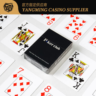 การ์ดเล่นพลาสติก 140 กรัมสำหรับการพิมพ์ดอกไม้ตัวละคร Texas Club