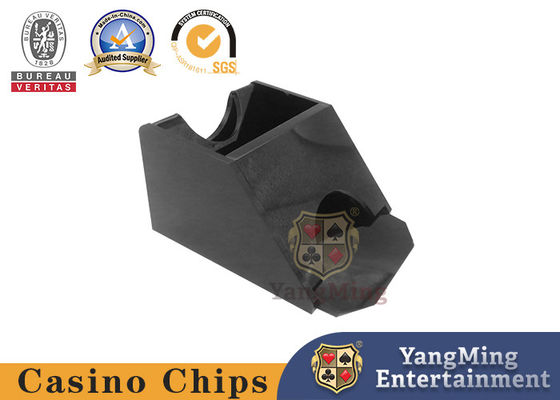 รองเท้าคริลิคคาสิโนแบล็กแจ็คไพ่ดีลักซ์ 2 เด็คสีดำ