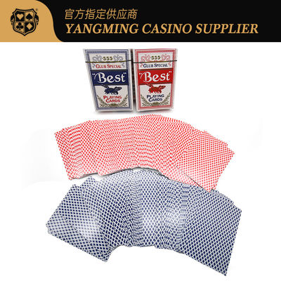280gsm Blue Core Paper Playing Cards Casino Poker Table Games Card Color Box บรรจุภัณฑ์