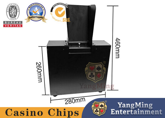 Macau Club Black Iron Semi - Automatic เครื่องทำลายเอกสารการเล่นไพ่คาสิโน Papper Multifunction Cutter
